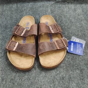 NWOB Birkenstock Arizona Unisex Soft Footbed, Habana women’s Sz 6 / Men’s 4